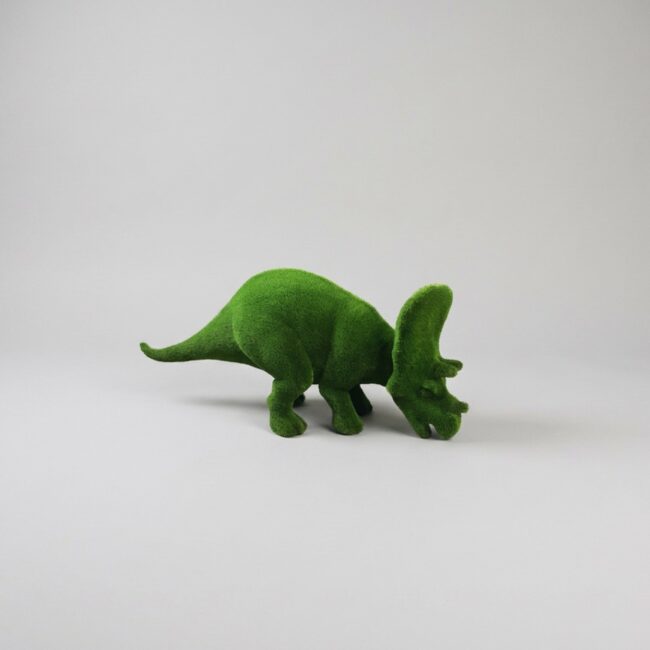 Triceratops Topiary Sculpture, 5.58 ft