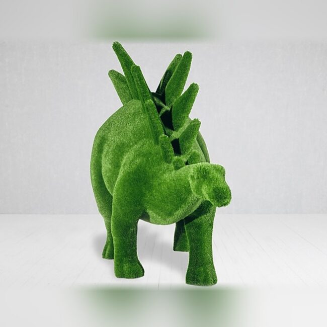 Green Grass Dinosaur Topiary, 8.69–11.81 ft