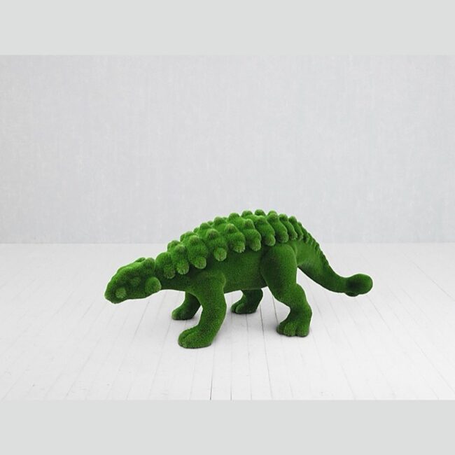 Green Moss Dinosaur Sculpture Topiary, up to 12.47 ft