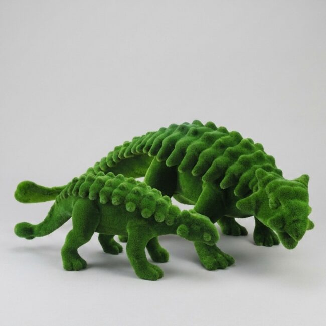 Green Moss Dinosaur Statues Topiary, up to 16.4 ft