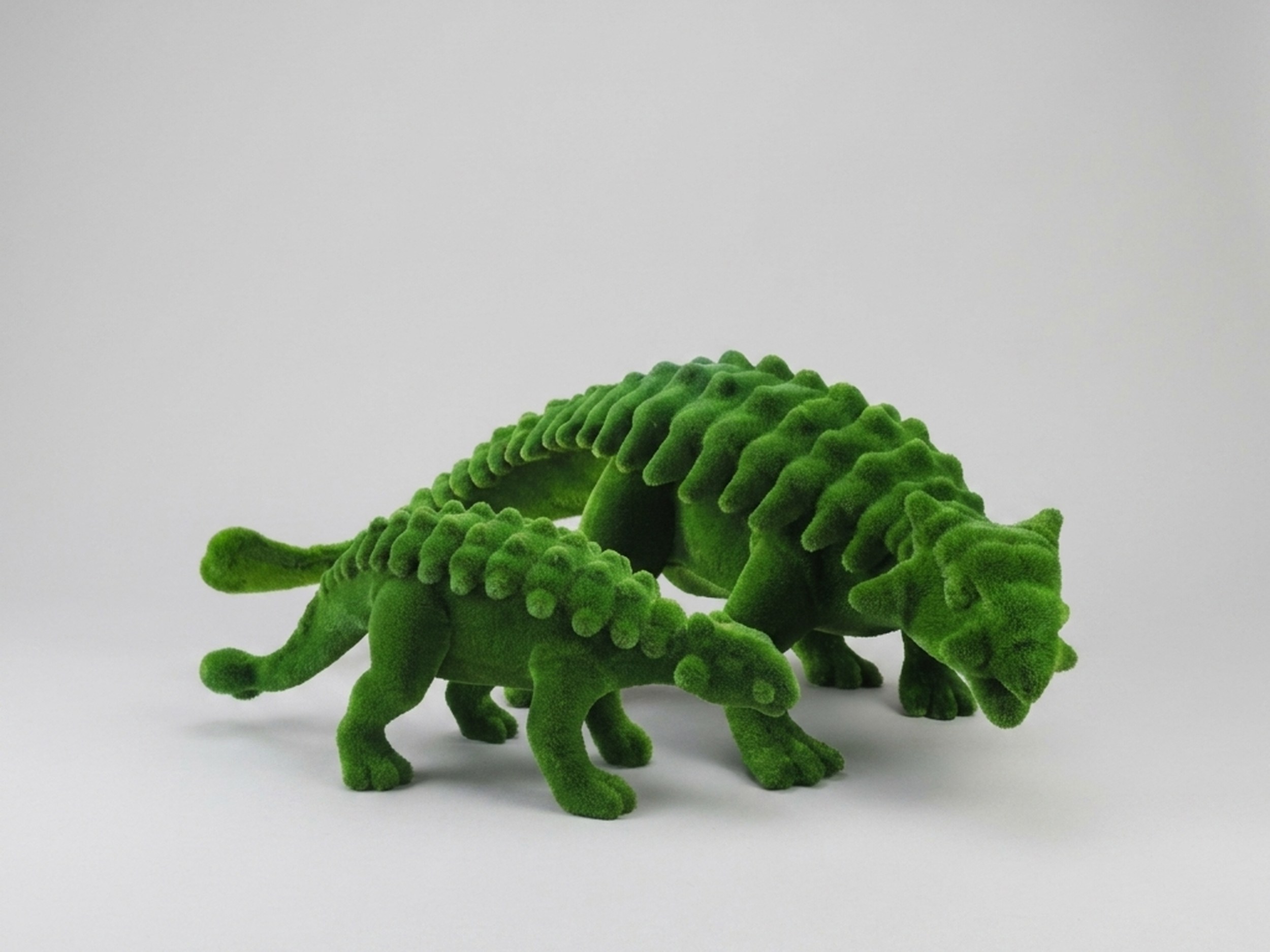 Dinosaur Up To Topiary, Mossed, 16.4 ft