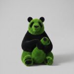 Panda and Baby Panda Topiary Statue, 5.91 ft