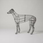 Greyhound Topiary Frame, 37 Inch