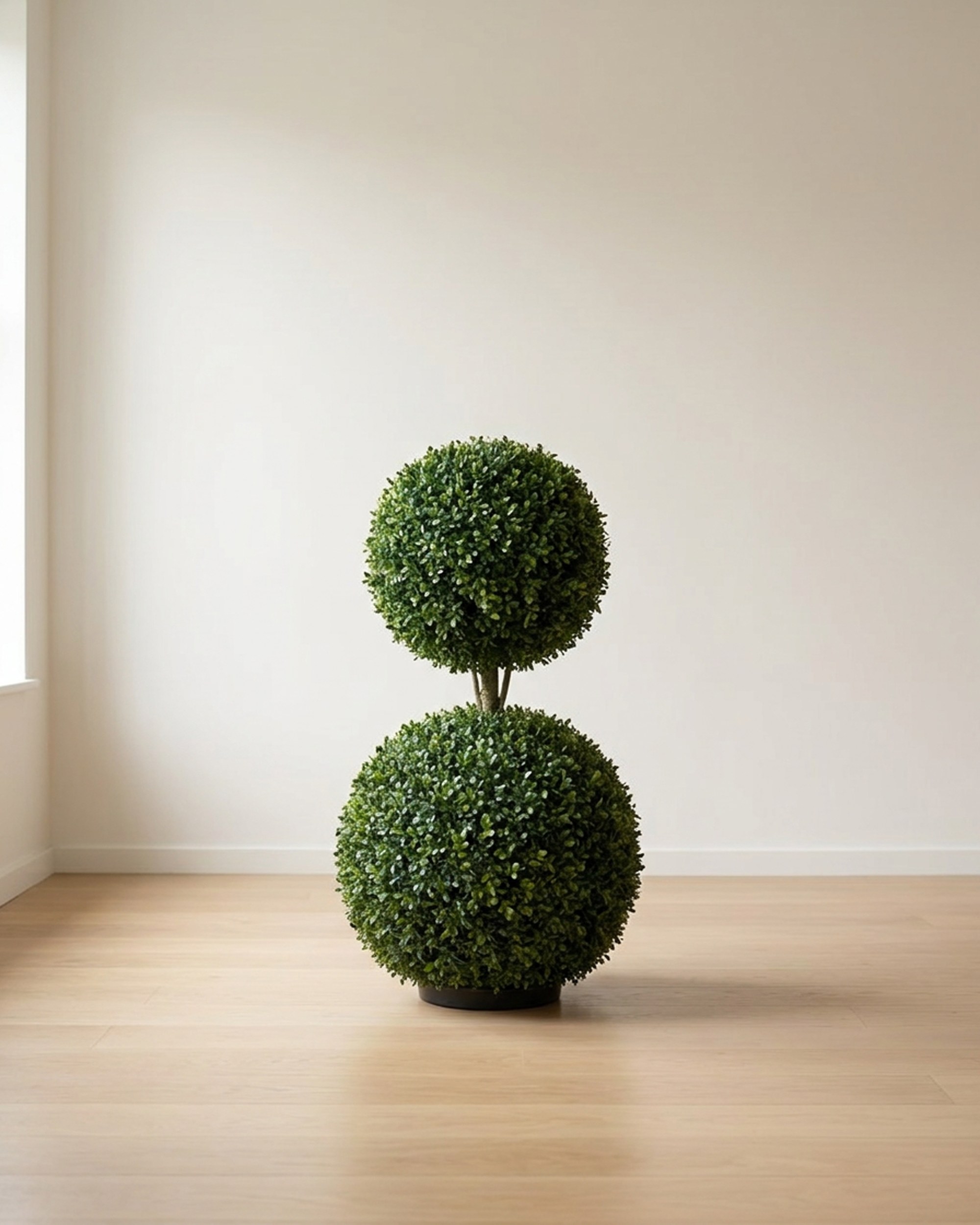 Double Ball Boxwood Topiary, 50 in Double Ball Boxwood Topiary, 50 in