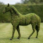 Horse Topiary, 37 inch Mossed Frame