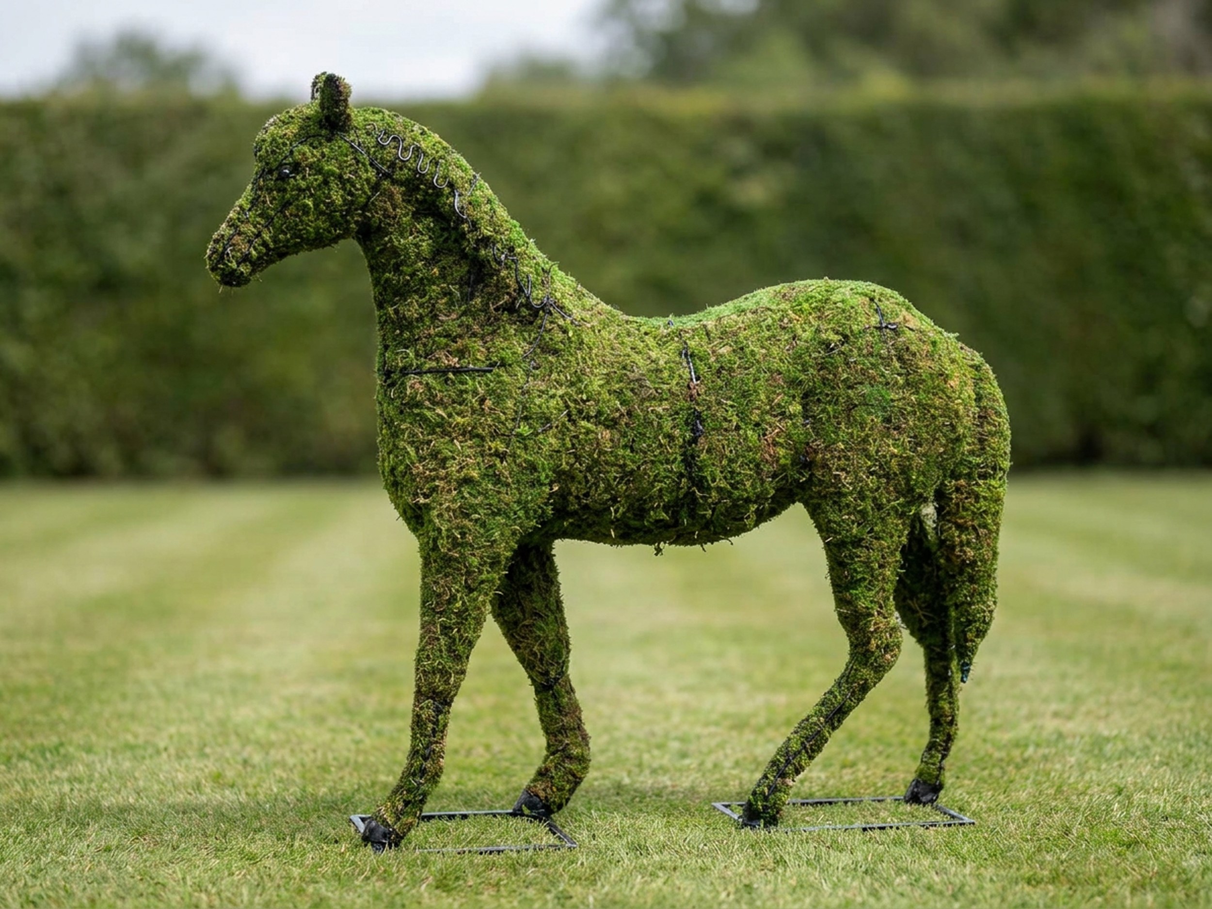 Horse Topiary, Mossed, 37 in Horse Topiary, Mossed, 37 in