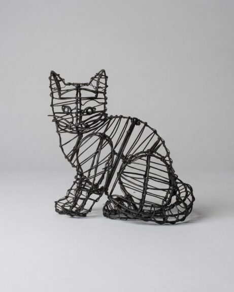 Sitting Kitten Topiary, 9 in (Frame)