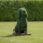 Large Sitting Dog Topiary, 4 ft