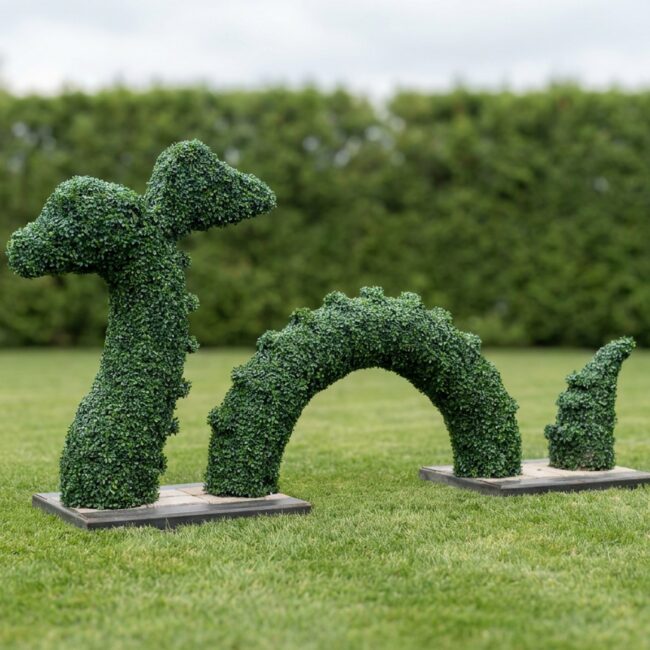 Life-Size Nessie Sauropod Topiary