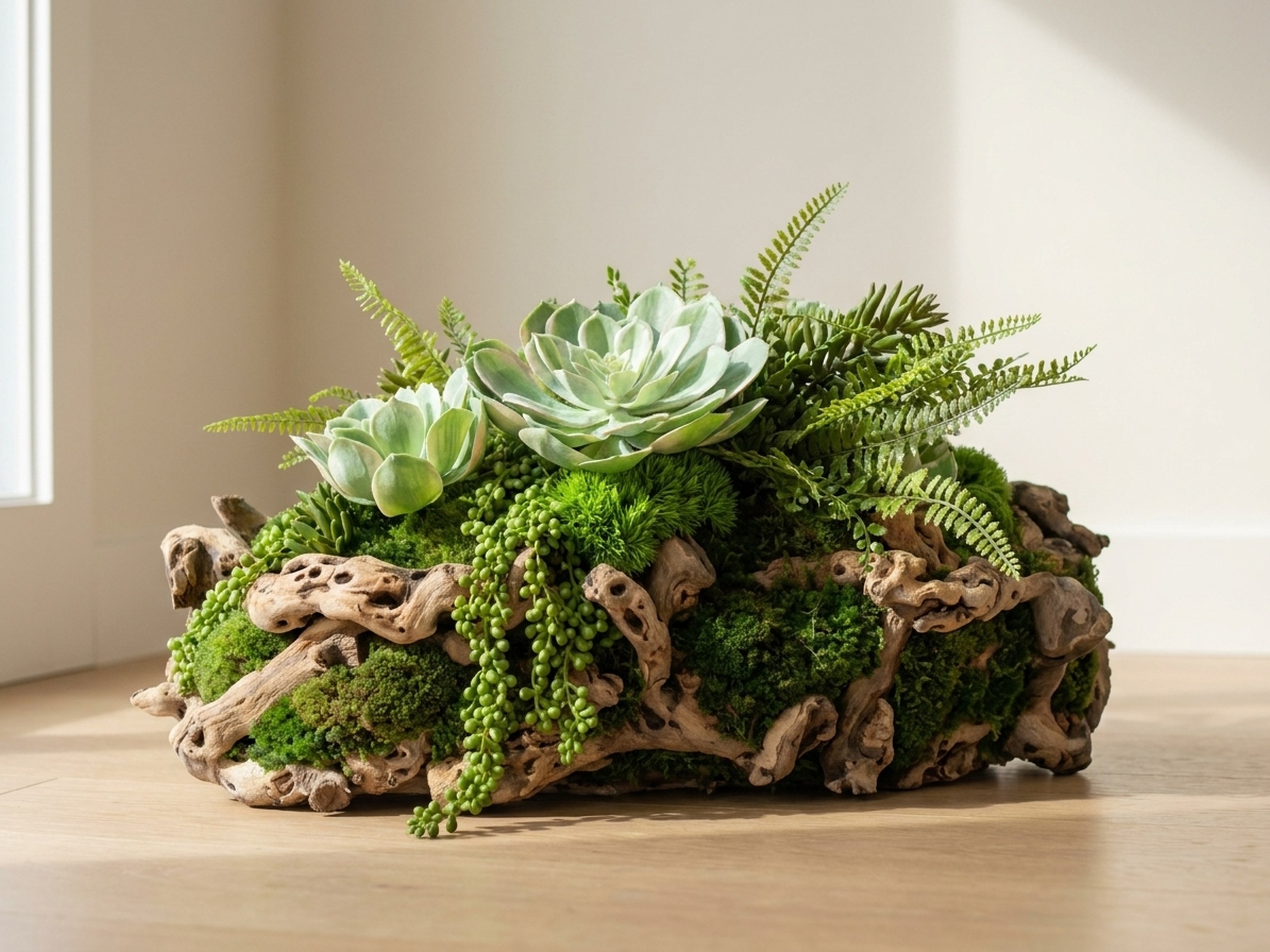 Driftwood Succulent Arrangement