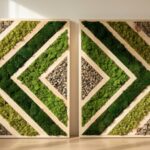 Living Wall Art With Triangles