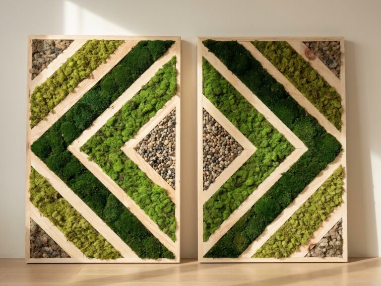 Living Wall Art With Triangles