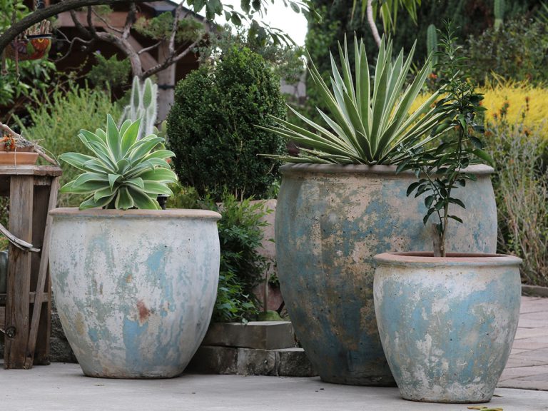 Manarola Planter, Set of 3: Atlantis Sky