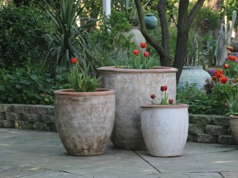 Manarola Planter, Set of 3: Heirloom White