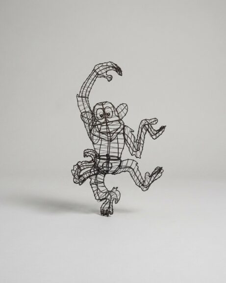 Monkey Funky Wire Frame Topiary, 33 in