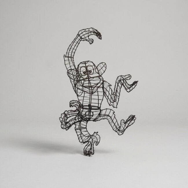 Monkey Funky Wire Frame Topiary, 33 in