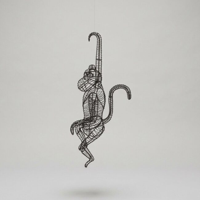 Hanging Monkey Topiary Frame, 26–39 in