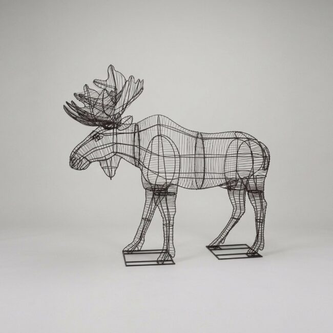 Moose Wire Frame Topiary, 60 Inch