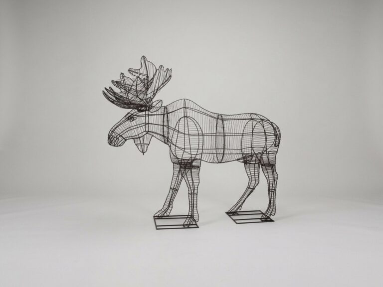 Moose Wire Frame Topiary, 60 Inch