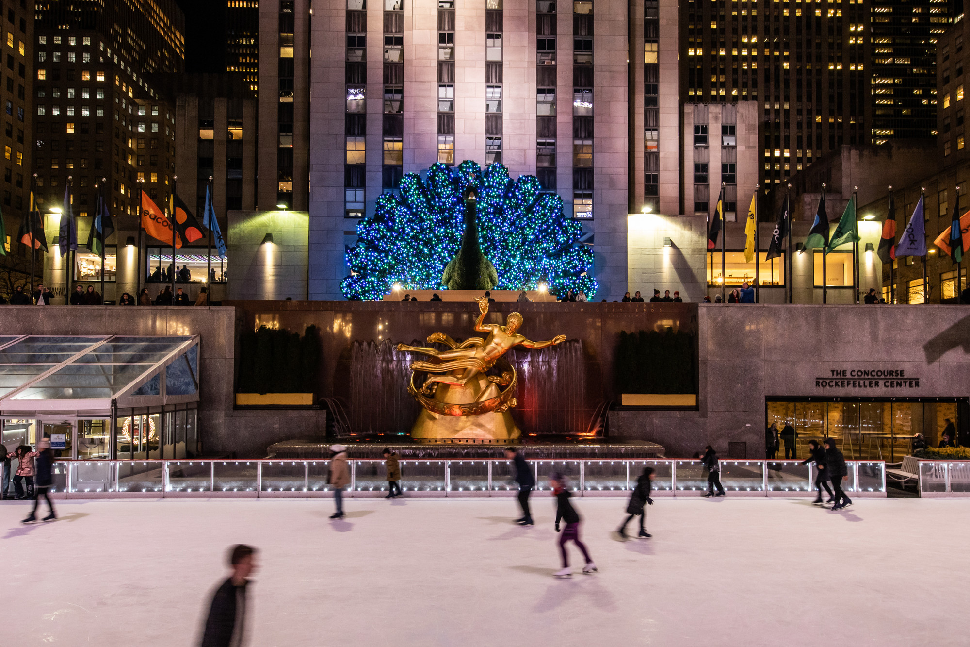 The NBC Peacock seen from a distance