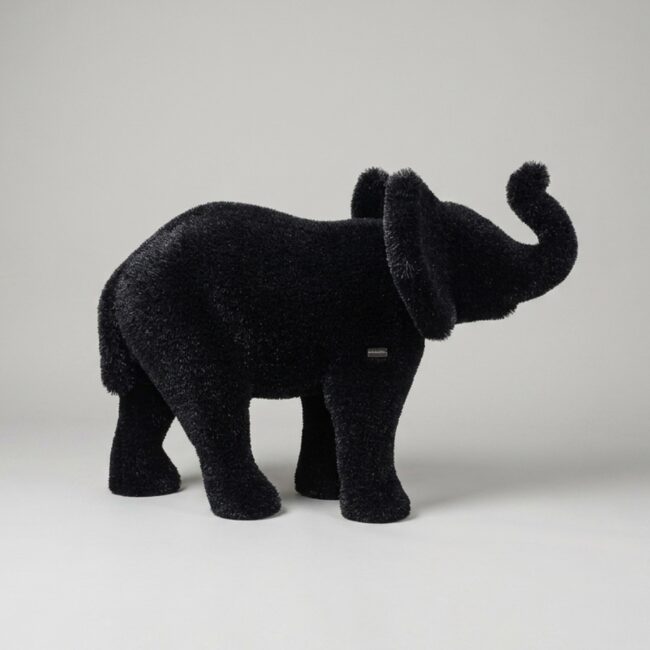 Black Elephant Topiary, 3.77 ft
