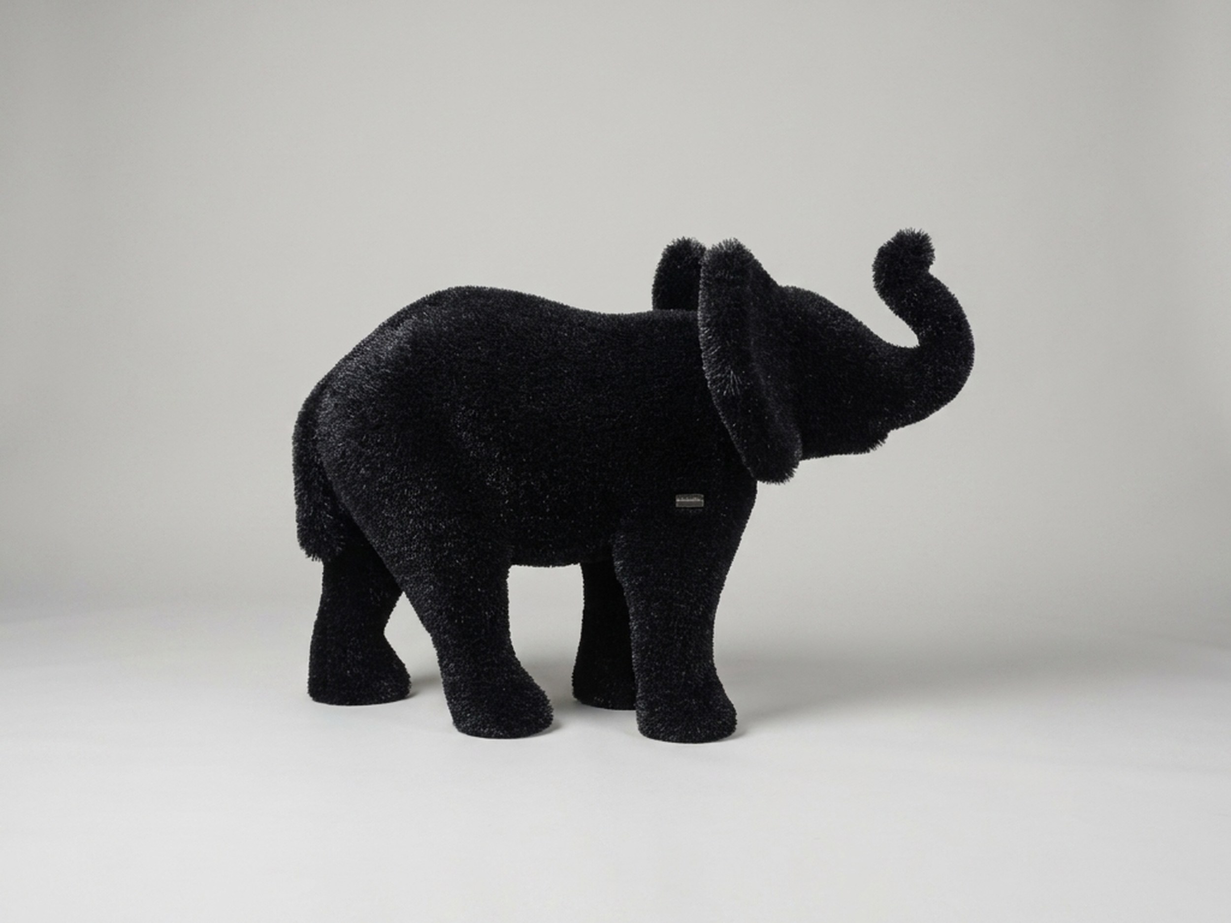Black Elephant Topiary, 3.77 ft Black Elephant Topiary, 3.77 ft