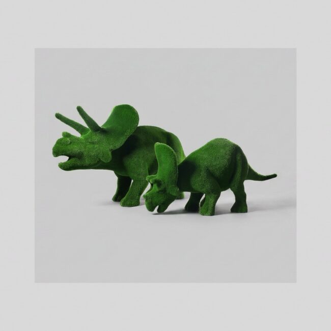 Triceratops Topiary Sculptures, 8.2 ft