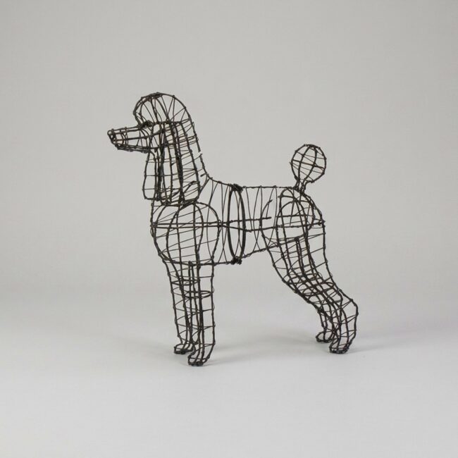 Poodle Topiary Frame, 17 inch