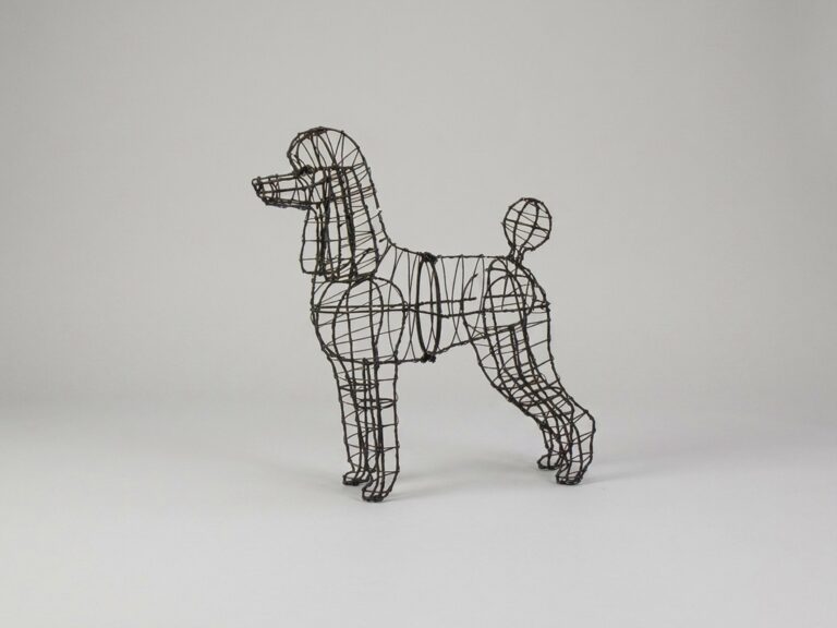 Poodle Topiary Frame, 17 inch