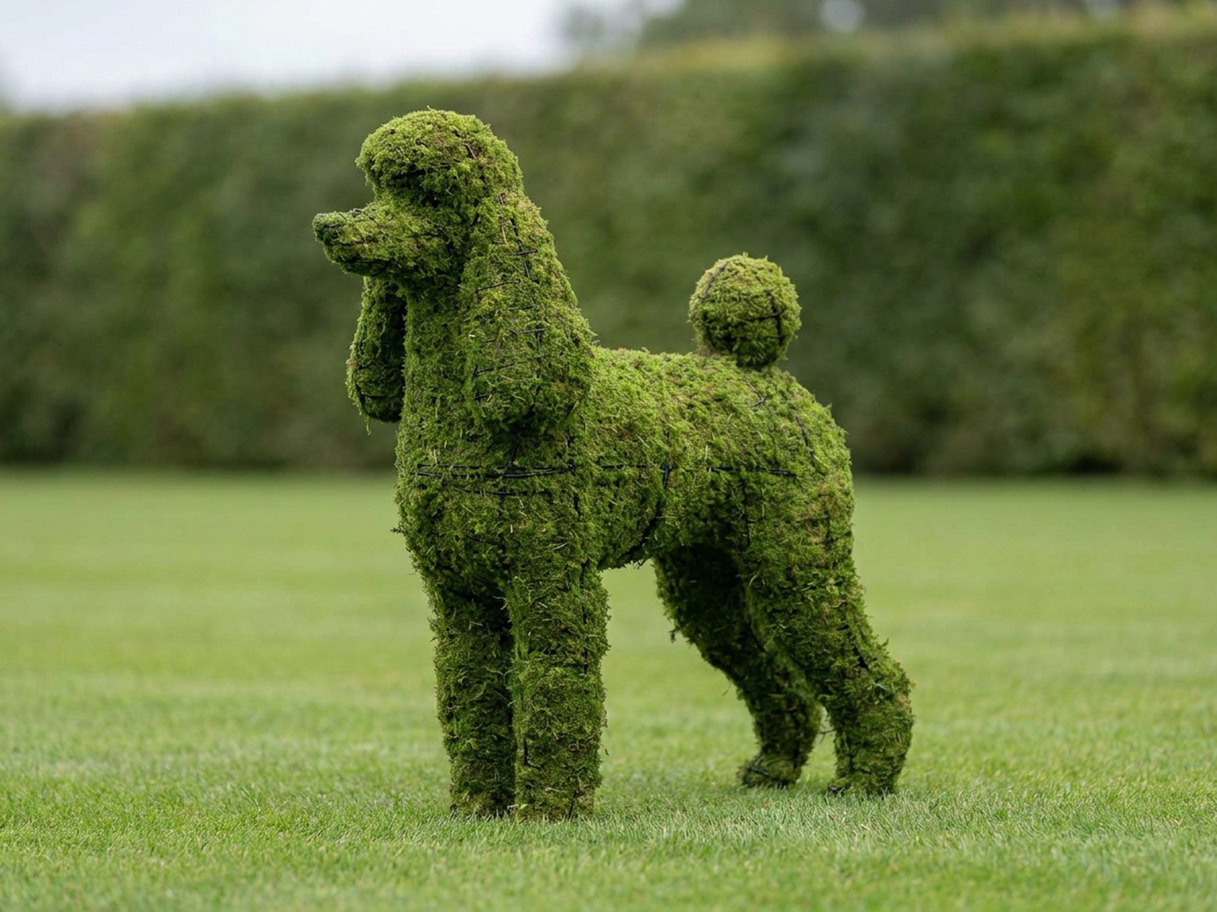 Poodle . Topiary, Mossed, 32 in Poodle . Topiary, Mossed, 32 in