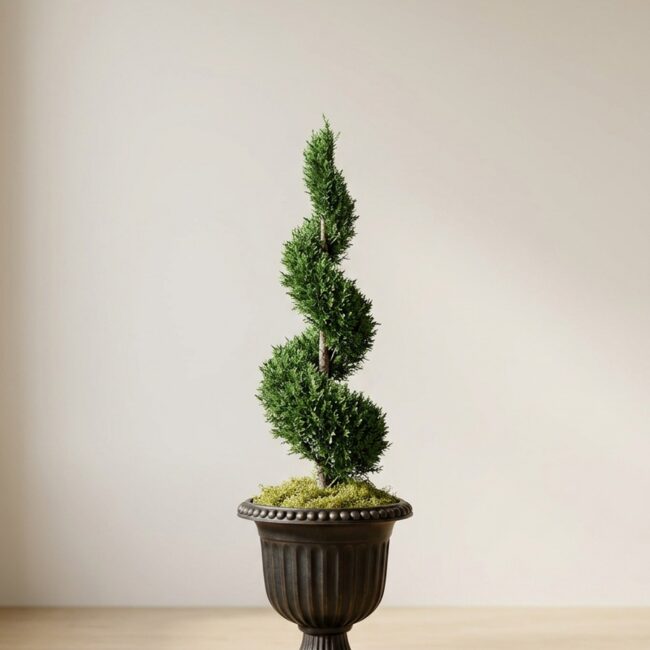 84 in Preserved Spiral Topiary in Juniper