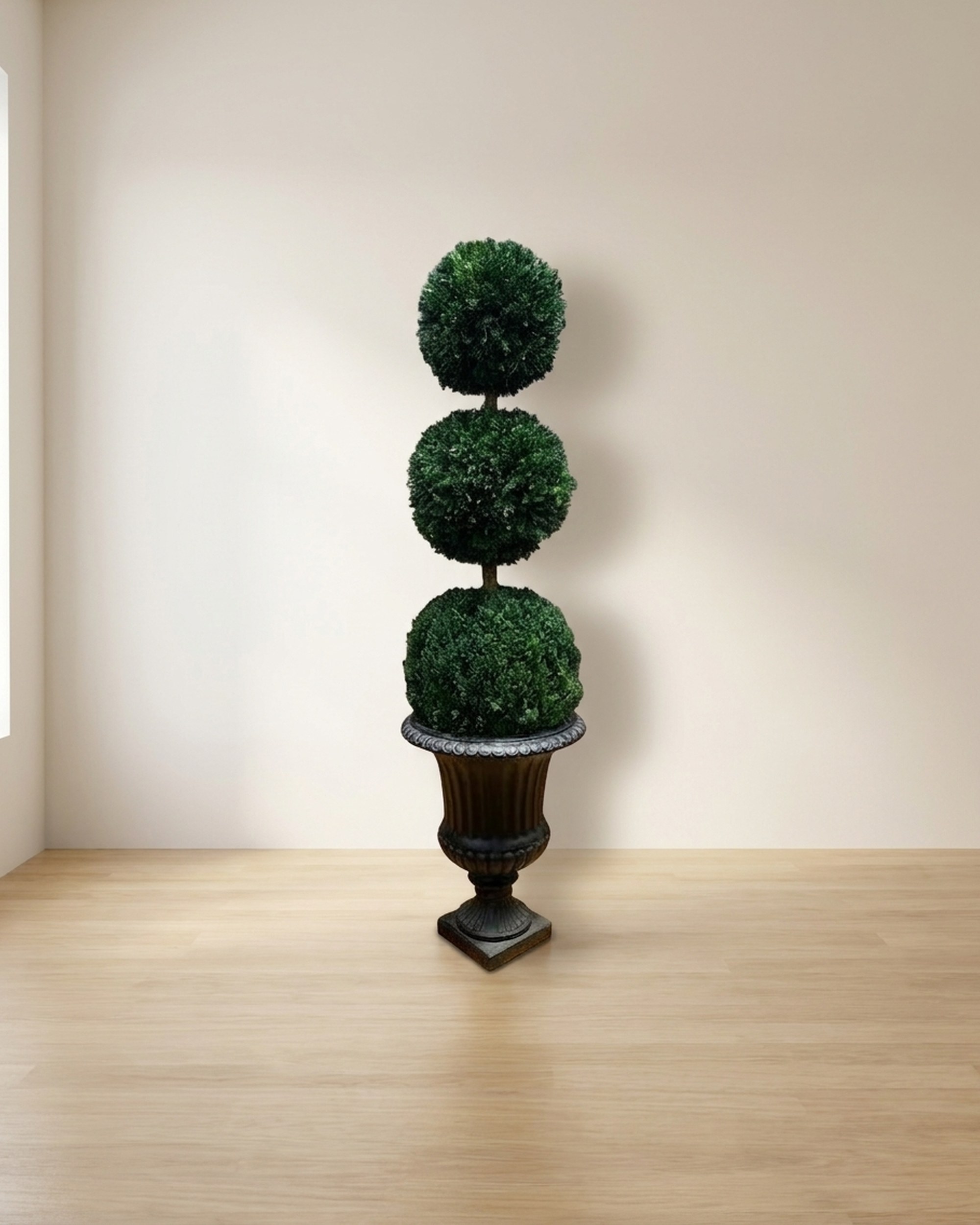 Triple Ball Topiary, Preserved, 72 in