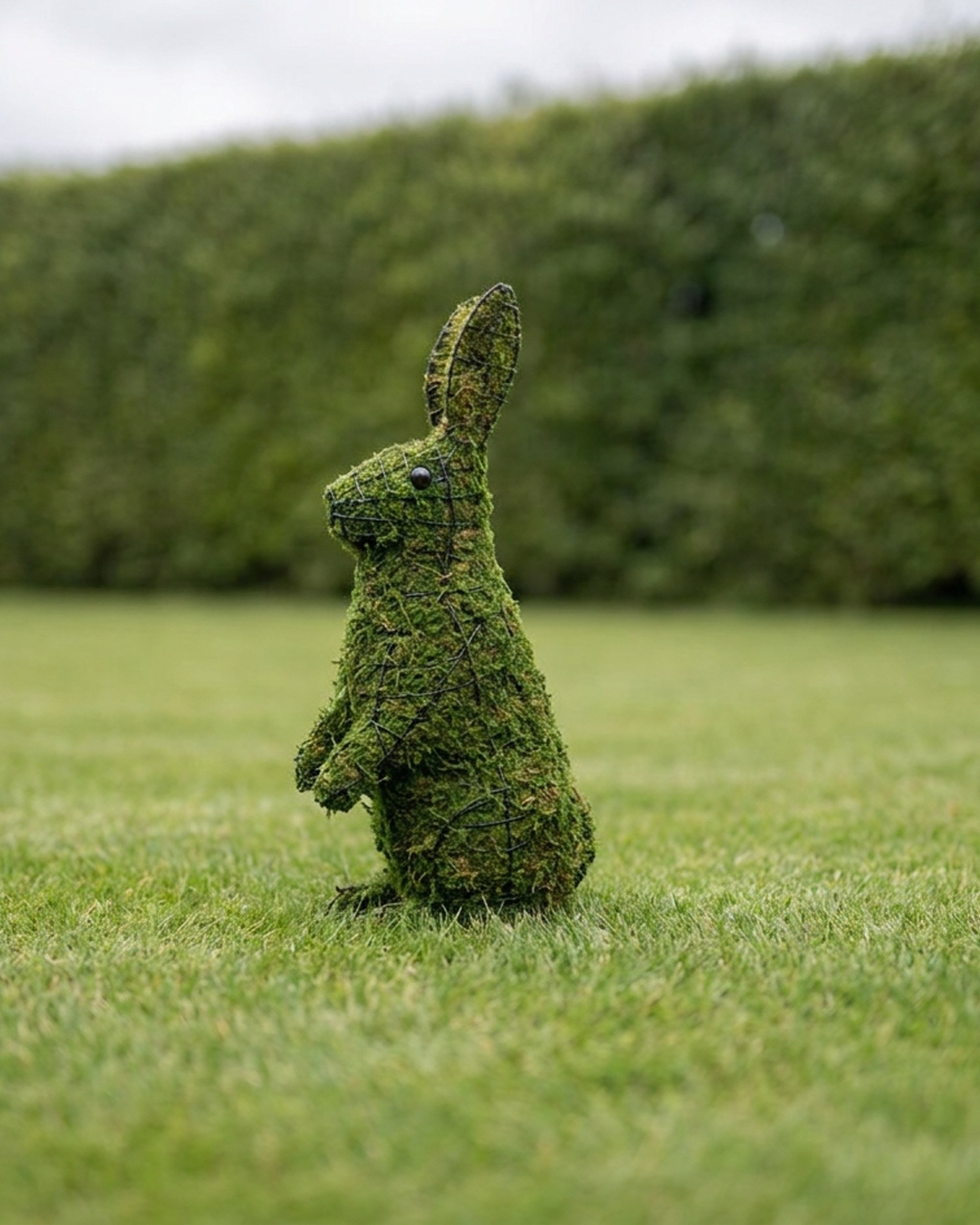 Rabbit Topiary, Sitting Upright, 13 in (Mossed) Rabbit Topiary, Sitting Upright, 13 in (Mossed)