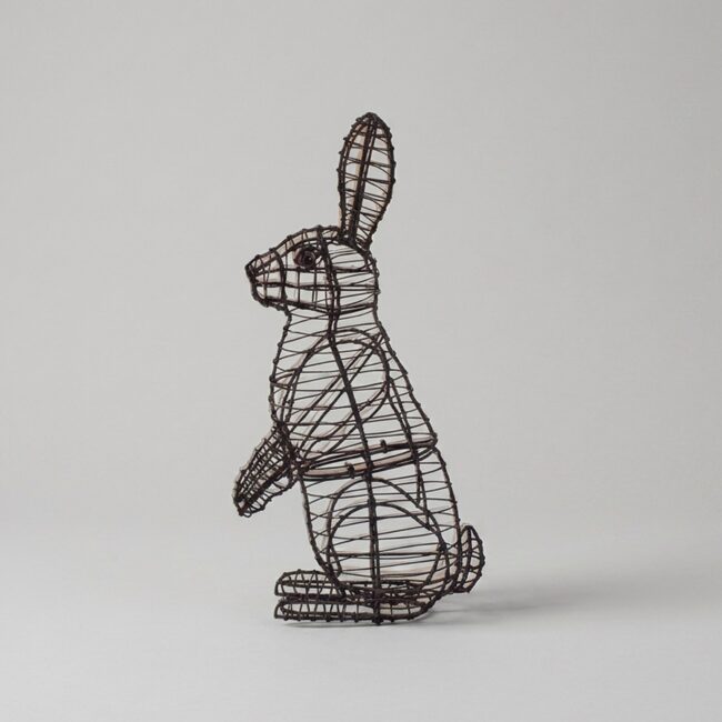 Rabbit Topiary Frame, 21 inch, Sitting Upright, 13–34 in