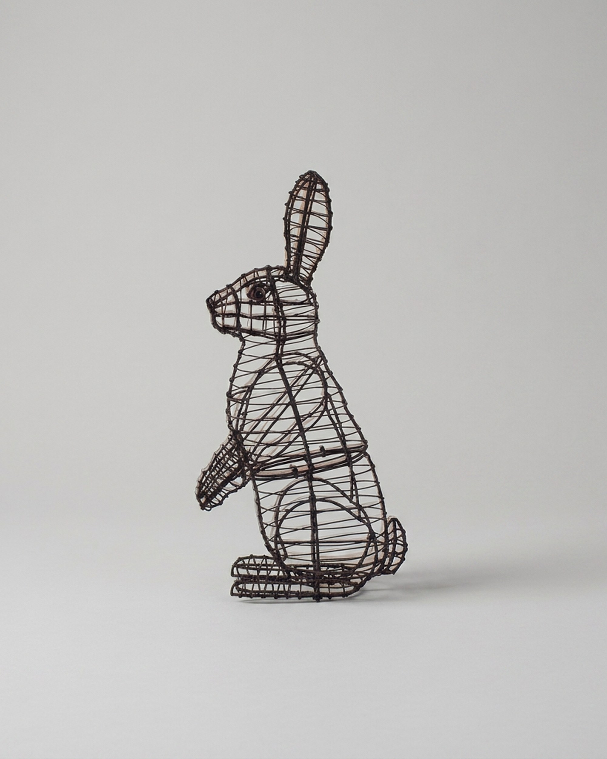 Rabbit Sitting Upright Topiary, Wire frame, 21 in Rabbit Sitting Upright Topiary, Wire frame, 21 in