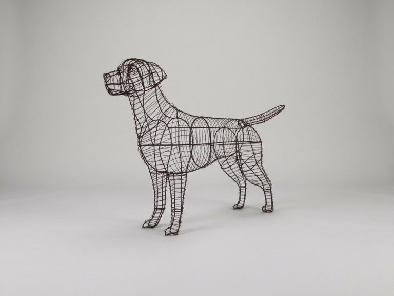 Labrador Retriever Wire Frame Topiary, 30 Inch