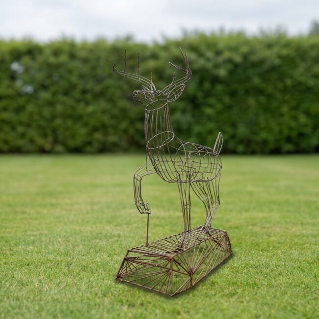 Running Deer Topiary Frame, 60 in High