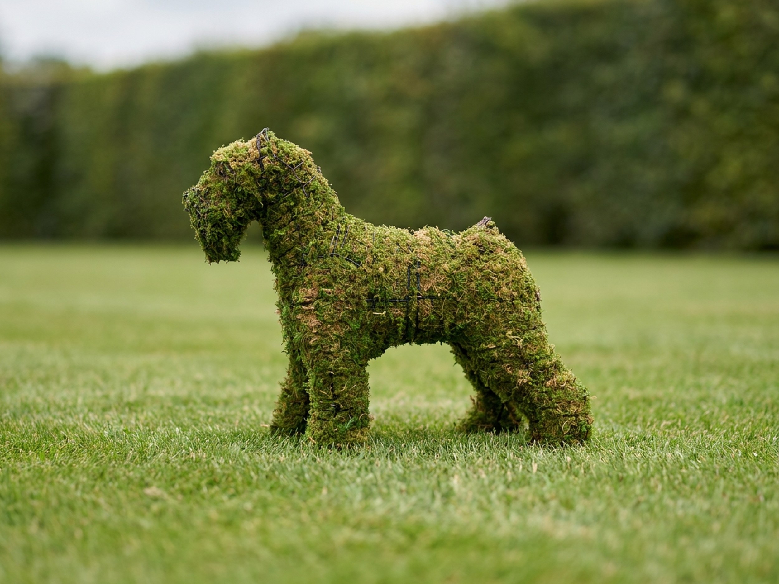 Schnauzer Topiary, 18 in. (Mossed)