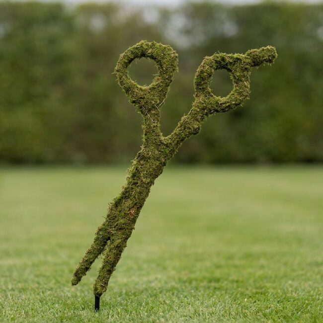 Moss Scissors Topiary, 36 in