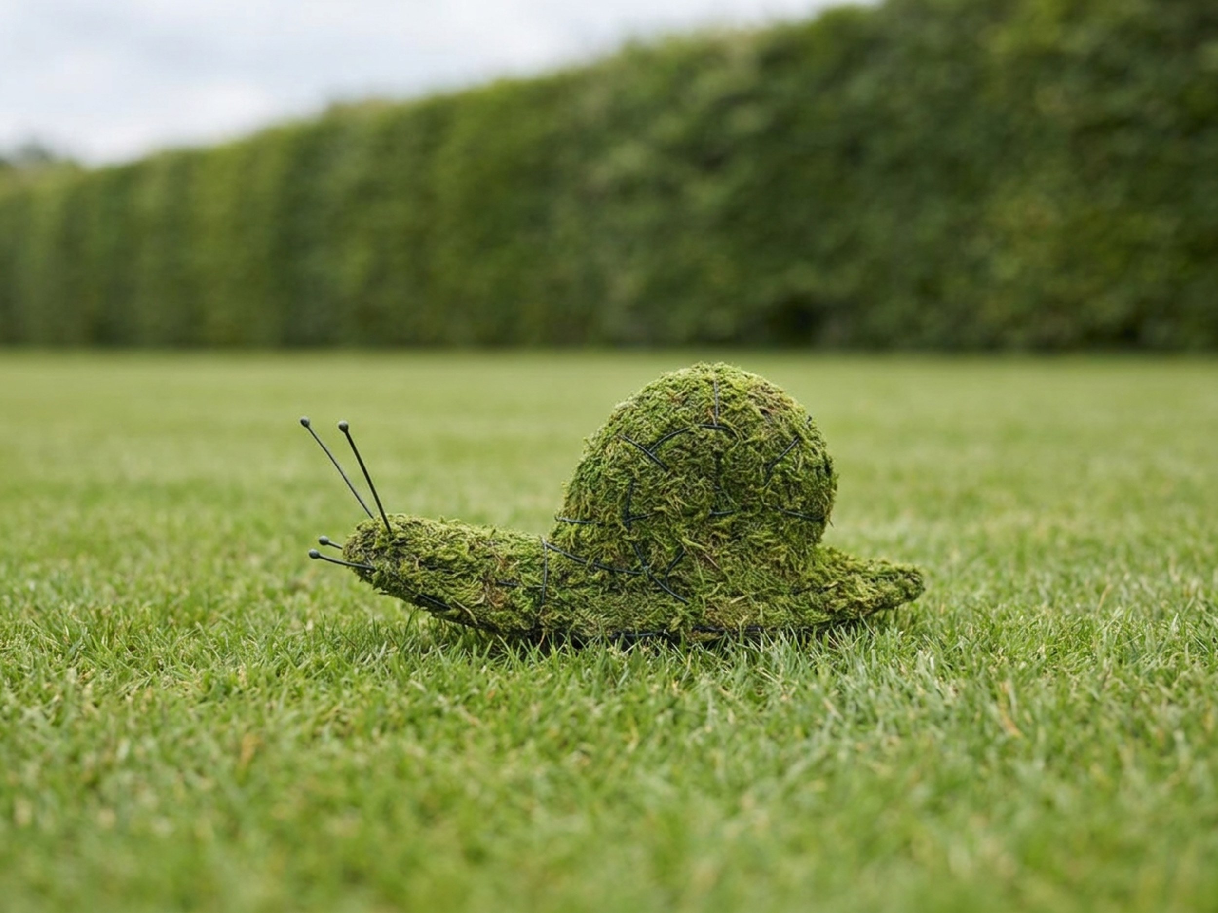 Snail Topiary, Mossed, 6 in Snail Topiary, Mossed, 6 in