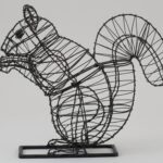 Squirrel Wire Frame Topiary, 18 in