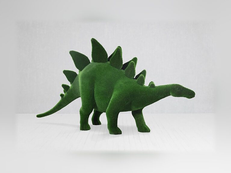 Stegosaurus Topiary Sculpture, 8.7 Ft