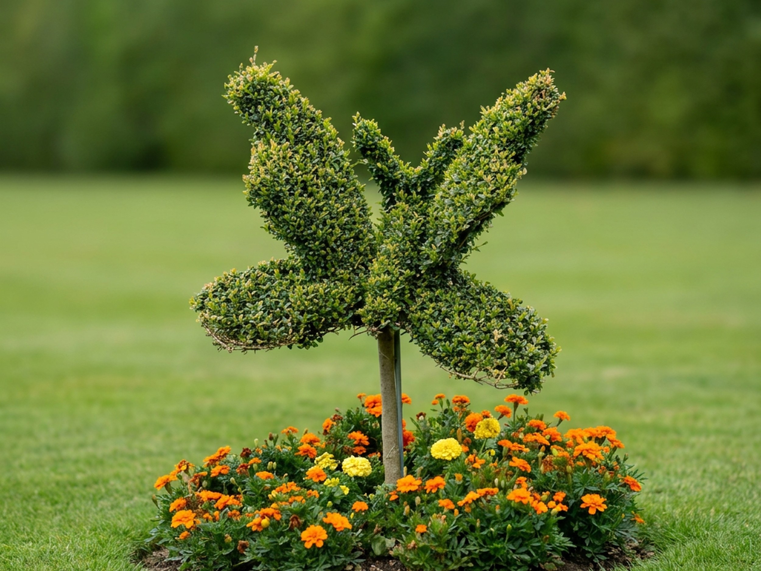 Butterfly Topiary, Mossed