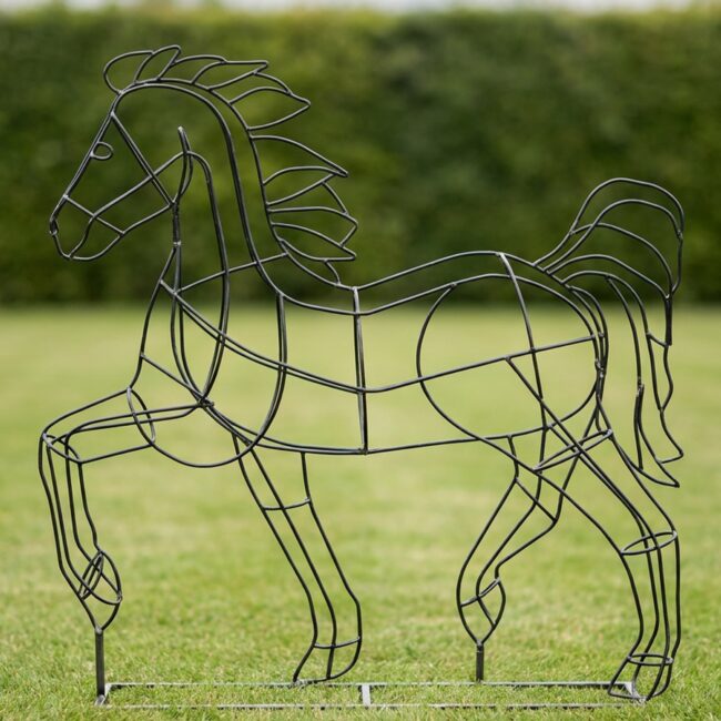 Dancing Horse Topiary Frame, 48 in
