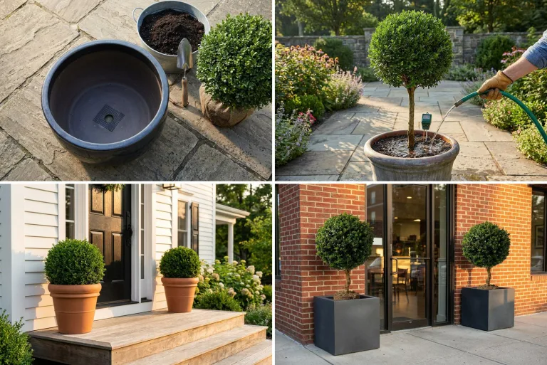 How to Plant a Live Topiary in a Planter, Step by Step