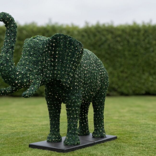 Custom Lifesize Topiary Elephants