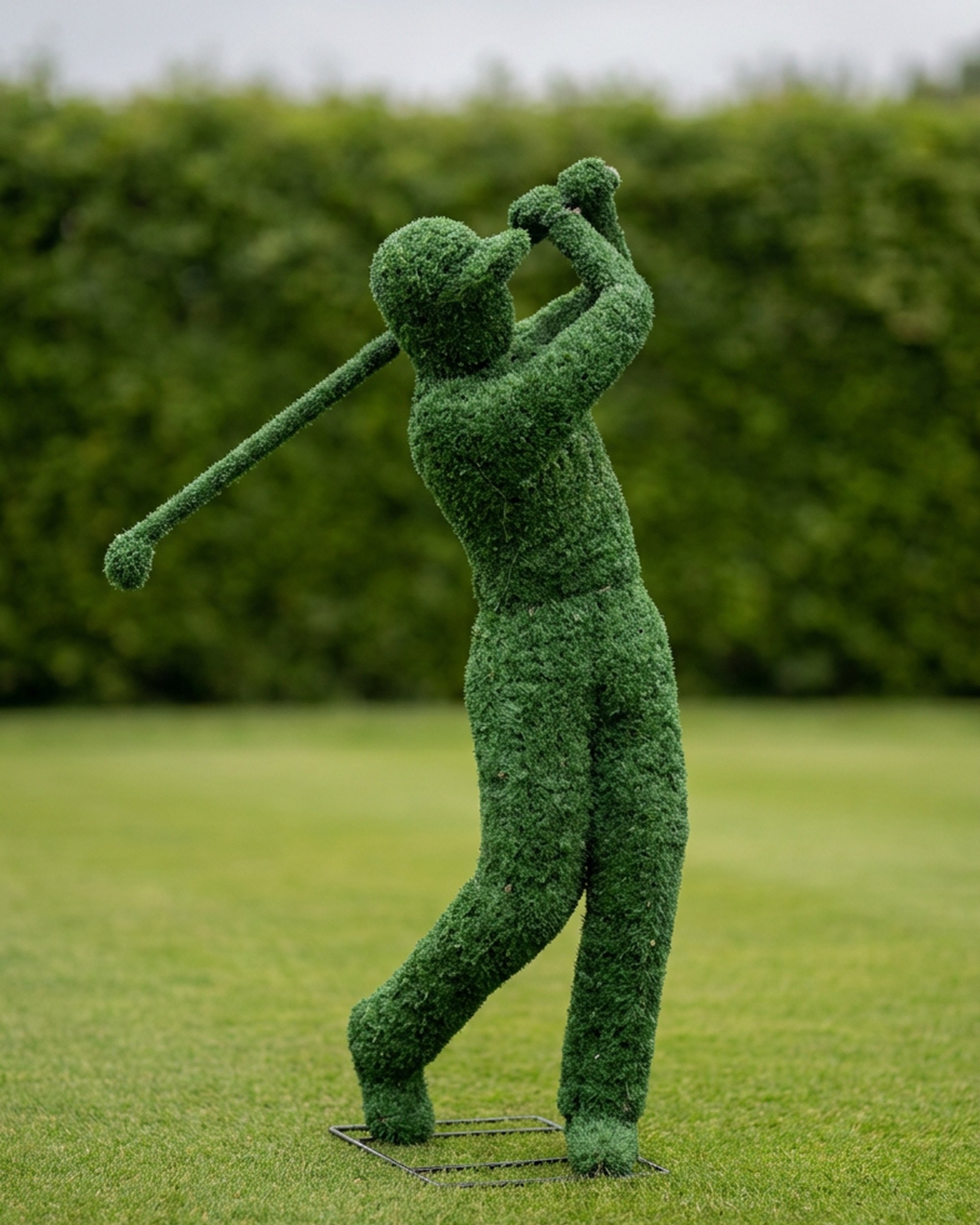 Golfer Topiary, Mossed Golfer Topiary, Mossed