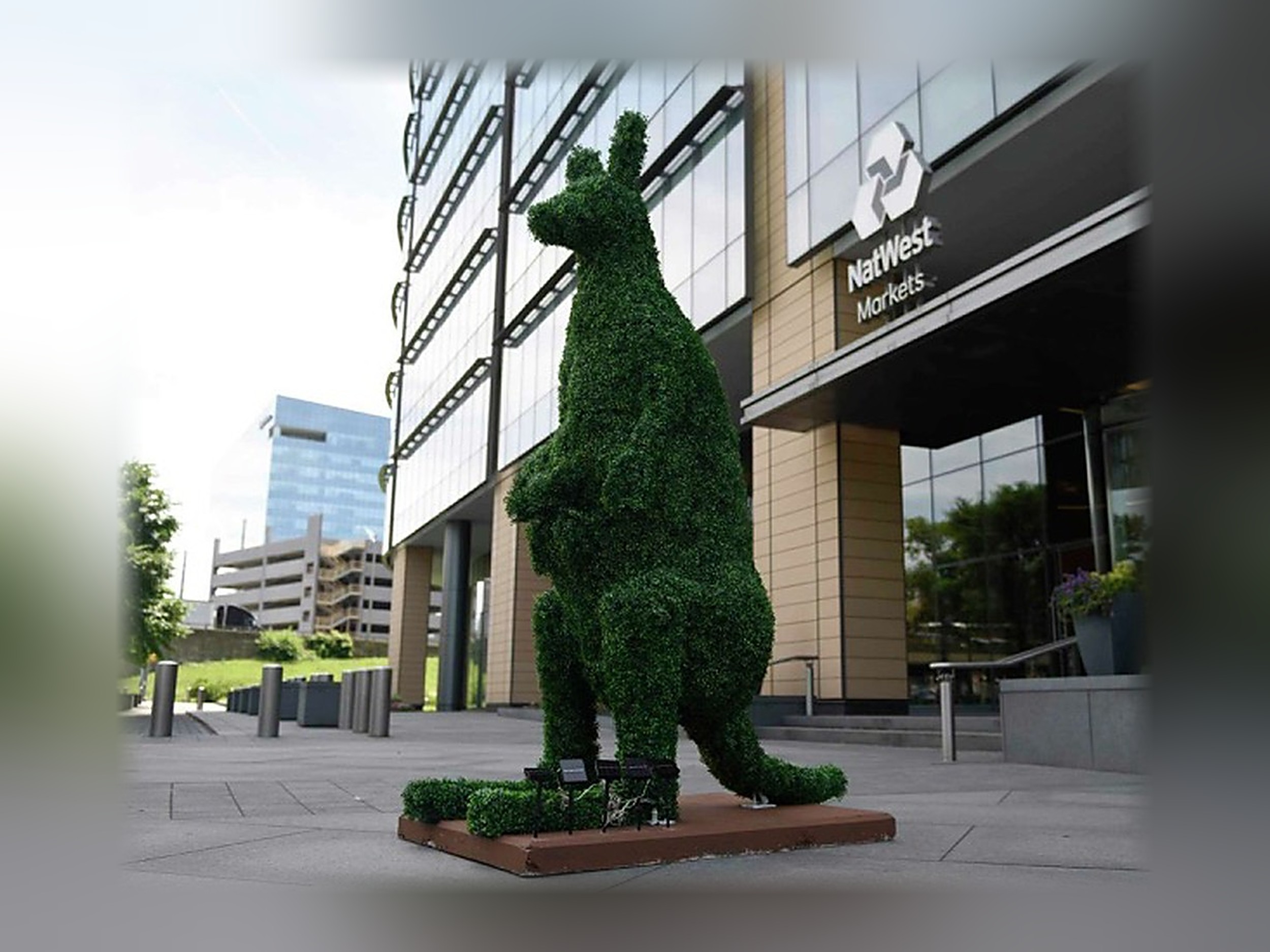 Kangaroo & Baby Kangaroo In Carry Topiary, 14 ft