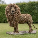 Custom Topiary Lion Sculpture