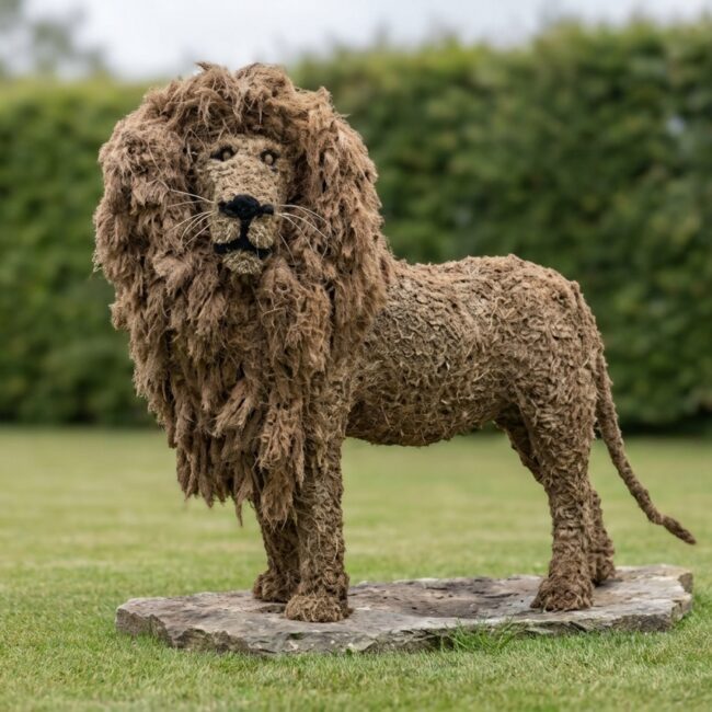Custom Topiary Lion Sculpture